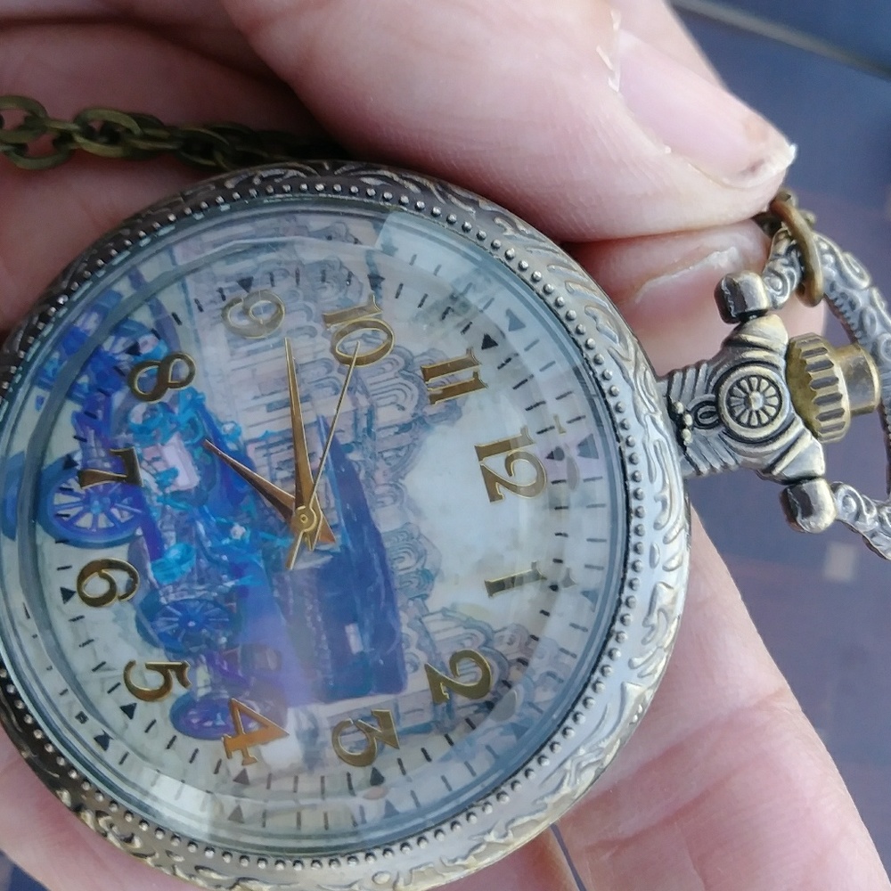 Vintage Inspired Car Watch on chain
